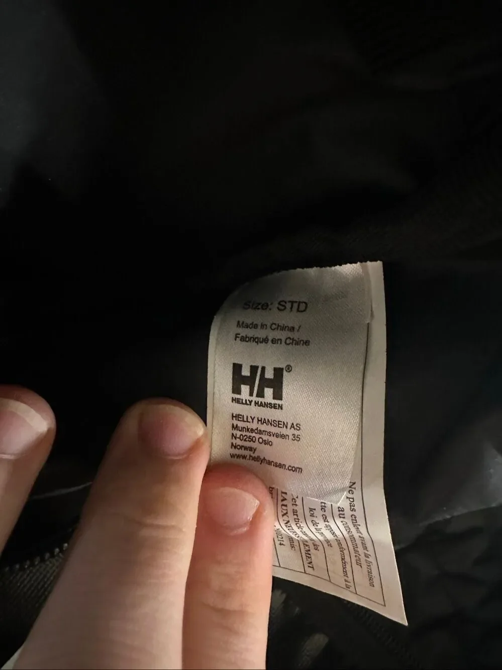 Helly Hansen Black Duffle Bag & Backpack 50L